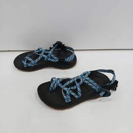 Chaco Blue Strappy Style Sandals Size 7W alternative image