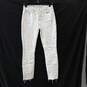 7 For All Mankind White Jeans Size 27 image number 1