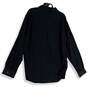 NWT Mens Black Pinstriped Long Sleeve Collared Button-Up Shirt Size XL image number 2