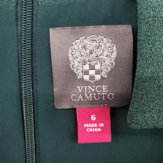 Vince Camuto Dark Green Short Sleeved Jumpsuit WM Size 6 image number 3