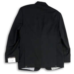 NWT Mens Black Notch Lapel Single Breasted Two Button Blazer Size 38 Short alternative image