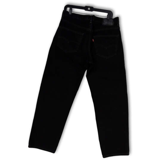 Mens 550 Black Denim Relaxed Fit Medium Wash Straight Leg Jeans Size 34/30 image number 2
