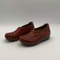 Womens Chino Brown Floral Leather Perforated Mule Clogs Shoes Size 9.5 image number 2