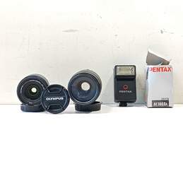 Bundle of 3 Assorted Camera Lenses & Other Accessories