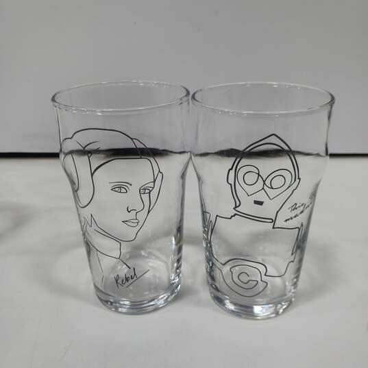 Joyjolt, Star Wars, Striking Sketch, 4 Limited Edition Drinking Glasses