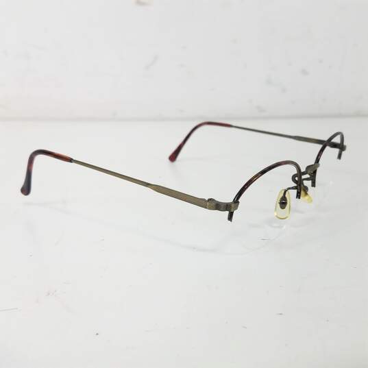 Calvin Klein Brown Circular Eyeglasses Frame image number 3
