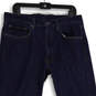 Mens Blue Dark Wash Denim 5-Pockets Design Straight Leg Jeans Size 35x30 image number 3