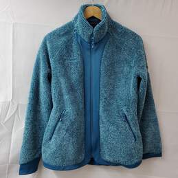Mammut Full Zip Turquoise Soft Fleece Jacket Women's LG