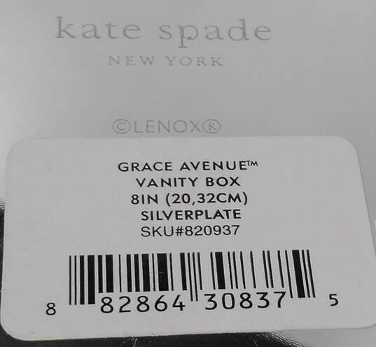 Buy the Lenox Kate Spade Silver Plated Jewelry Box | GoodwillFinds