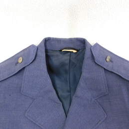 VTG US Air Force Men's Blue Tropical Wool Military Coat Size 37L alternative image