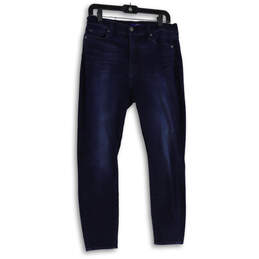 Womens Blue Denim Medium Wash 5-Pocket Design Skinny Leg Jeans Size 30