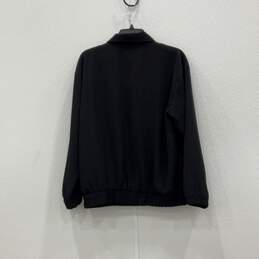 Mureli Womens Black Gold Mock Neck Long Sleeve Zip Up Jacket Size Small alternative image