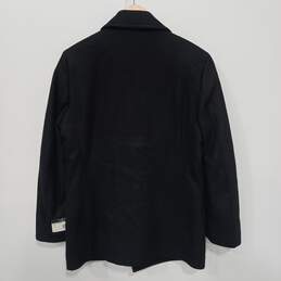 Lauren Ralph Lauren Black Wool Luke Pea Coat Men's Size 38R NWT alternative image