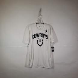 NWT Mens Dri Fit Dallas Cowboys Football-NFL Pullover T-Shirt Size Large