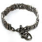 Designer Brighton Silver-Tone Manzanita Interlocked Heart Chain Bracelet image number 3