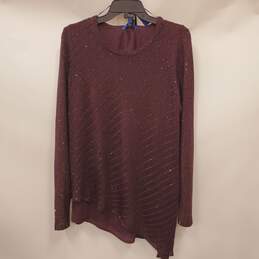 APT 9 Women Purple Sequin Sweater XL NWT