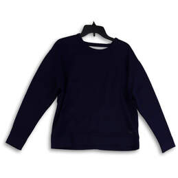 Womens Blue Dri-Fit Blue Crew Neck Long Sleeve Pullover Sweatshirt Size M alternative image
