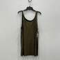 NWT Eileen Fisher Womens Gold Black Heather Scoop Neck Sleeveless Tank Top Sz XL image number 1