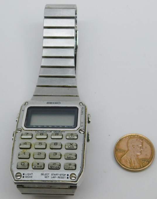 Buy the Vintage Seiko Calculator Memory Day/Date C515-5009 Watch |  GoodwillFinds