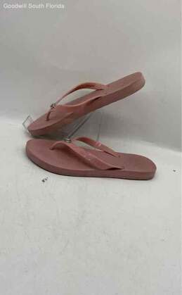 Coach Womens Pink Thong Sandals Size 6B