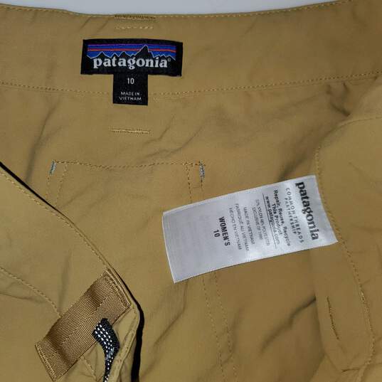 Patagonia Yellow Nylon Blend Pants Women's Size 10 image number 3
