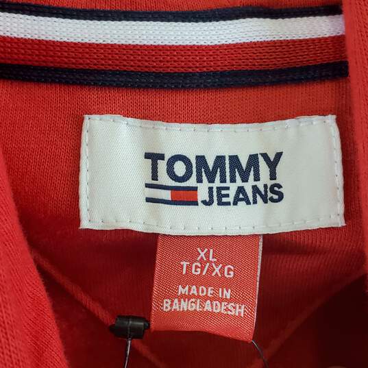 Tommy Jeans Women Red Hoodie XL NWT image number 4