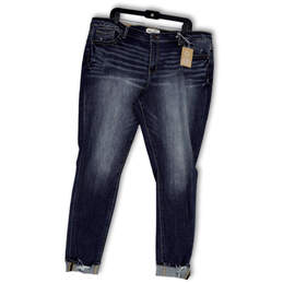 NWT Womens Blue Payton Denim Medium Wash Mid Rise Skinny Jeans Size 38R