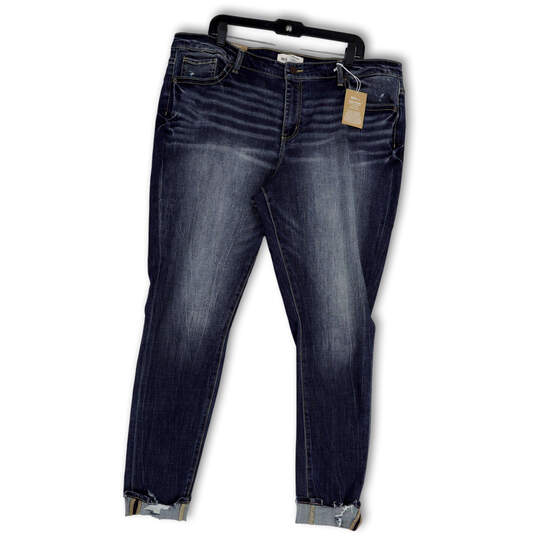 NWT Womens Blue Payton Denim Medium Wash Mid Rise Skinny Jeans Size 38R image number 1
