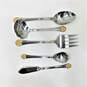Seating for 8  Estia GOTHIC GOLD Stainless Flatware image number 2