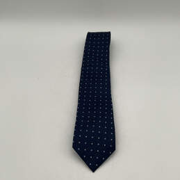 NWT Mens Blue Polka Dot Silk Adjustable Classic Designer Neck Tie One Size