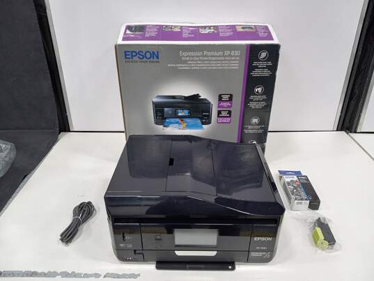 Epson XP-830 Color Photo/Scanner/Copier/Fax Inkjet Printer IOB image number 1
