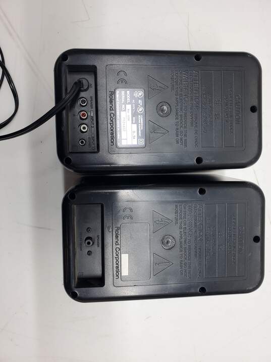 Roland MA-8 Black 8W Stereo Pair Micro Powered Monitor Speakers image number 5