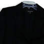 Womens Black Notch Collar Long Sleeve Flap Pockets Two Button Blazer Size 8 image number 3