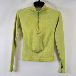 Free People Women Lime Leopard Active Top M/L NWT