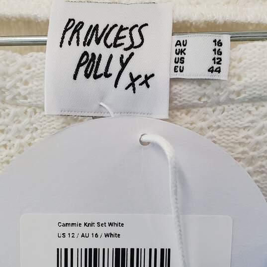 Princess Polly Cammie Knit Set White Size 12 image number 4
