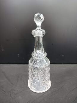 13.5 Inches Tall Crystal Glass Decanter With Stopper