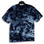 Womens Black Tie-Dye Short Sleeve Round Neck Pullover T-Shirt Size XL image number 2