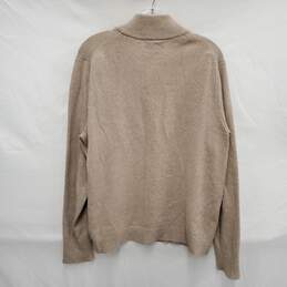 Patagonia MN's Light Brown Cashmere Blend Half Zip Pullover Size M alternative image