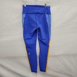 NWT Fabletics  On-The-Go WM's High Waisted Blue & Yellow Leggings Size 8 alternative image
