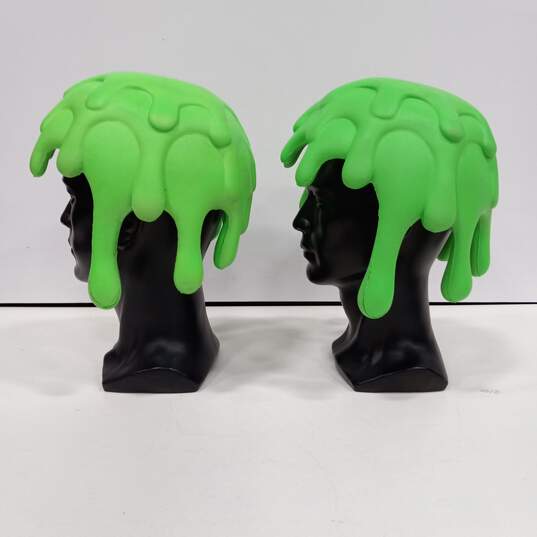 Pair of RARE NFL Game Day Nickelodeon Slimehead Foam Toy Hats image number 4