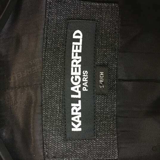 Karl Lagerfeld Men Black Detachable Blazer S NWT image number 3
