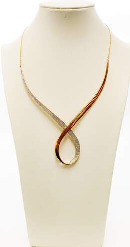 Swarovski Gold Tone Crystal Ribbon Necklace & Bracelet 37.7g alternative image