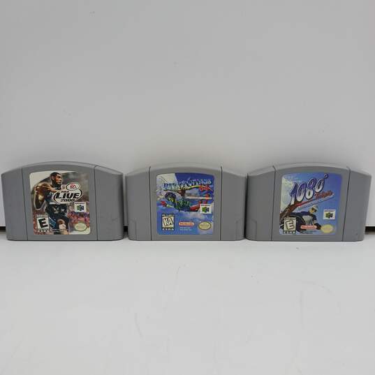 Nintendo 64 Video Games Assorted 3pc Lot image number 1
