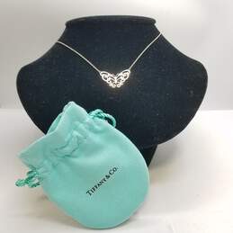Tiffany & Co. 925 Rubedo Metal Enchant Butterfly Pendant Necklace W/COA 2.9g