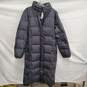 Eddie Bauer WM's Goose Down Insulated Long Black Hooded Winter Parka Size M image number 1