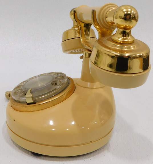 Vintage Western Electric French Princess Style Rotary Telephone Gold image number 3