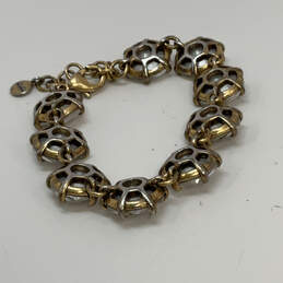 Designer Stella & Dot Amelie Gold-Tone Crystal Cut Stone Chain Bracelet alternative image