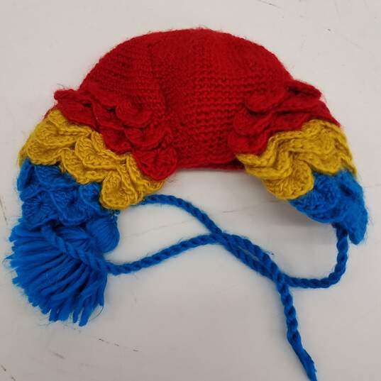 Crocheted Macaw Hat image number 2