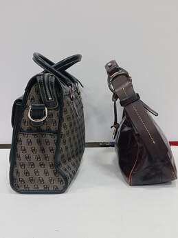 Pair Of Dooney & Bourke Brown & Gray/Black Bags alternative image