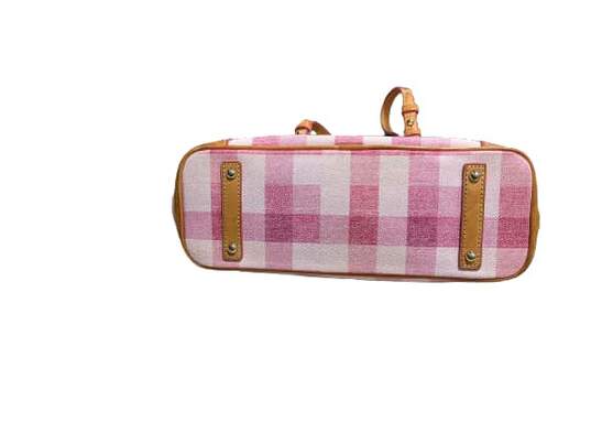 Pink Plaid Handbag image number 4